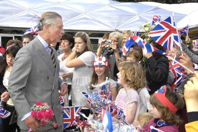 Prince Charles at Alnwick Garden in 2015.