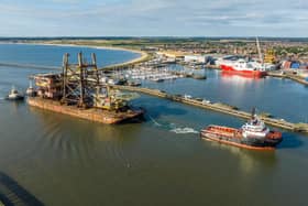 Oil and gas decommissioning arrivals at Blyth.