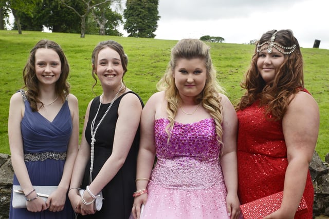 Duchess's High School prom 2014. Hannah Mungall, Aimee Morgan, Shayna Frosdick and Lily Newhouse.