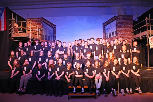 The cast of Bede Academy's production of West Side Story. (Photo by Bede Academy)