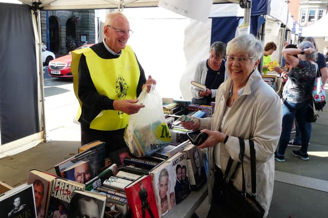 A picture from the Lions Club of Morpeth’s book sale in 2019.