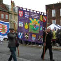 A section of the 2024 Gathering procession. Picture by Anne Hopper.