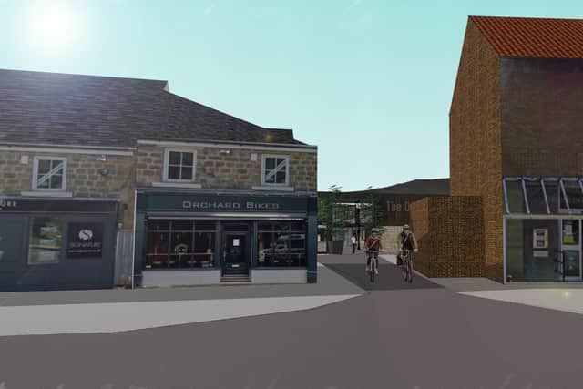 A CGI of The Orchard as seen from Main Road in Ponteland. Concept design created by Collaborative Design Limited.