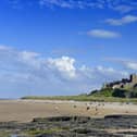 Bamburgh beach and castle. Picture by Jane Coltman
