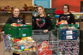 Aldi donated surplus food to local charities and foodbanks.