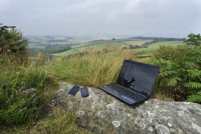 Efforts are being made to improve rural broadband.