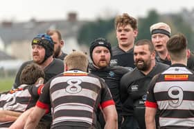 Berwick RFC are through to the next round of the National League Cup after beating Dumfries Saints. Picture: Stuart Fenwick.