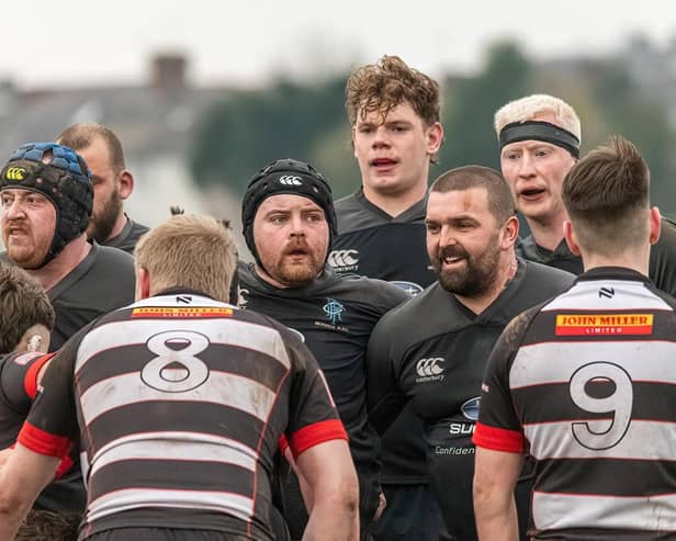 Berwick RFC are through to the next round of the National League Cup after beating Dumfries Saints. Picture: Stuart Fenwick.
