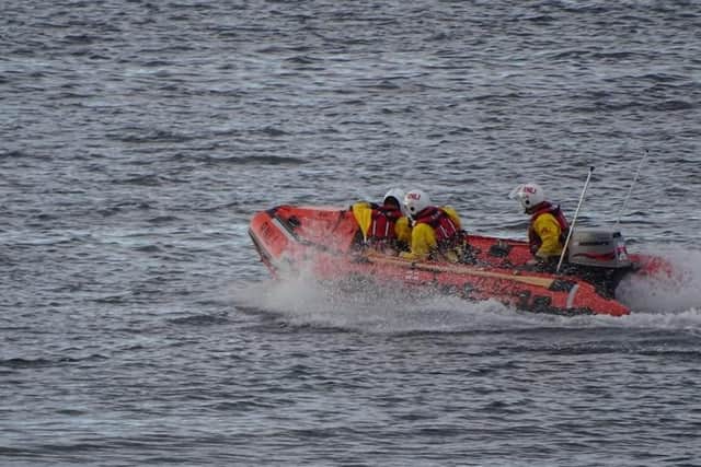 Seahouses RNLI shared this photo of their team in the aftermath of the callout.
