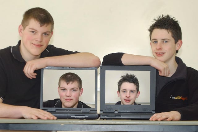 Simon Jobson and Andrew Taylor, pupils at Duchess's High School, Alnwick, won an award for their website in March 2004.
