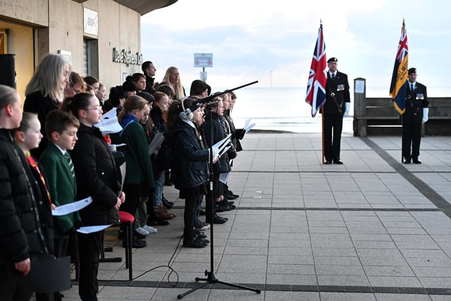 A choir of Bede Academy pupils performed. (Photo by Barry Pells)