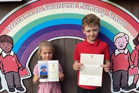 The letter on behalf of Queen Elizabeth II thanked the Swarland Primary School pupils for their "splendid letters and cards".