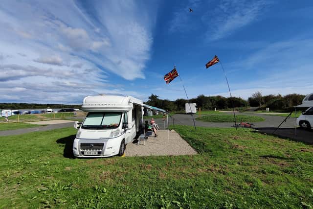 Druridge Bay Country Park caravan and campsite.