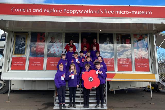 Bud the Poppy bus recently paid a visit to Eyemouth Primary School.