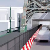 Plans for the next stage of restoration work on the Tyne Bridge, with scaffolding to be erected that will allow its famous arch to be repaired. Photo: Newcastle City Council.