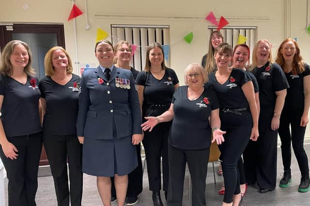 Members of the Boulmer Military Wives choir.