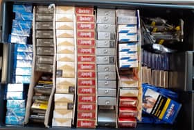 More than 24,000 illicit cigarettes were seized. (Photo by Northumberland County Council)