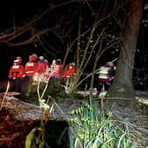 The teams were called to a canoeing accident in Acomb, Northumberland, on Saturday, December 10. Picture: North of Tyne Mountain Rescue Team.