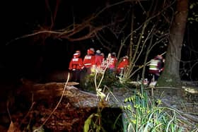 The teams were called to a canoeing accident in Acomb, Northumberland, on Saturday, December 10. Picture: North of Tyne Mountain Rescue Team.