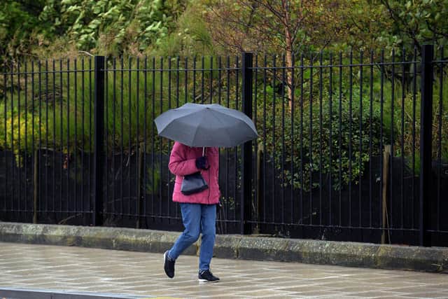 Met Office forecasters are predicting rain for Northumberland this week.