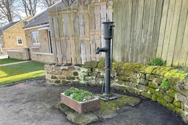 The village water pump.