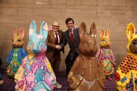 Event host Alfie Joey and auctioneer Fred Wyrley Birch.