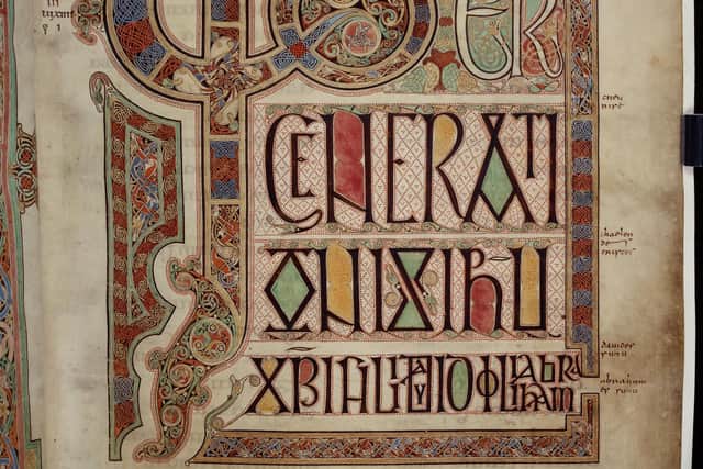 Gospel of Matthew, Lindisfarne Gospels. Picture: British Library Board
