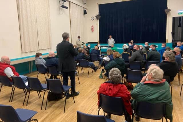 Picture taken during the public meeting in Bellingham.