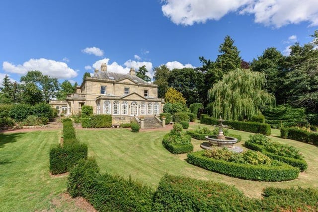 This substantial and impressive stone built detached country residence occupies a magnificent elevated position in Mitford, near Morpeth. It is on the market with Sanderson Young for £2.95m.