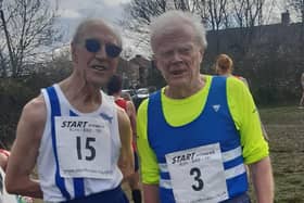 Ian Barnes, left, and Walter Ryder, right, came first and second in the over 85 competition. Picture: Peter Scaife