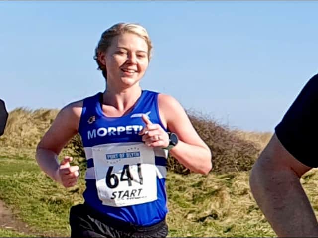 Tayla Murdy in action at the Port of Blyth 10k on Sunday.