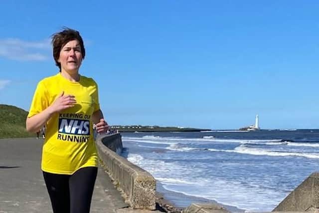 Eleanor Grogan, a palliative medicine consultant and senior lecturer, who is taking part in the Great North Run in aid of Bright.