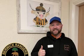 As part of this initial collaboration, Shielfield Park now proudly showcases artwork of a ‘Coosty Coo’ in black and gold.