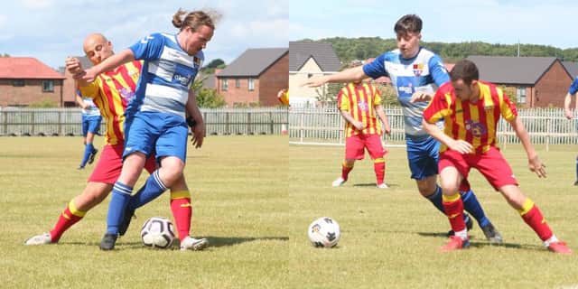 Action from the pre-season friendly between Ellington and Longhoughton Rangers, which Ellington won 5-0.