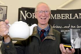 Jack Charlton promoting Northumberland Tea in Asda, in his native Ashington, in 2016.