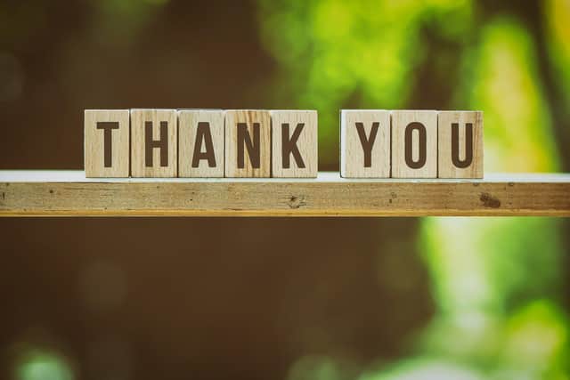 You have been saying thank you to the people helping you through the pandemic, as we mark one year since the first lockdown. Picture: Pixabay.