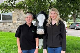 Northumberland project manager Helen Bullock, left, and farm co-ordinator Rachael Graham.
