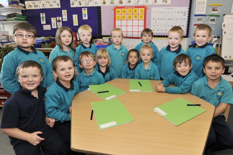 Alnwick South First School new starters 2012. The Greece reception class.
