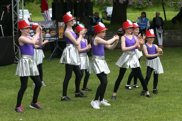 Young performers at Blyth's Jubilee Picnic in the Park.
