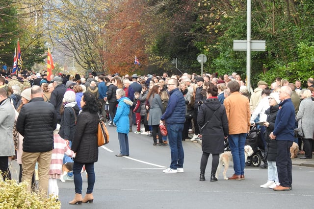 Hundreds of people turned out in Morpeth to pay their respects.