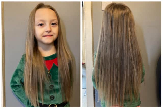 Billie-Jo is donating 10 inches of her hair to the Little Princess Trust.