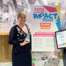 Berwick Academy's Linzi Patterson, who was instrumental in delivering the project, and Stephen Wilkinson.