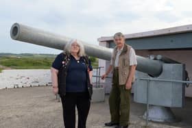 Lindsay Durward,  secretary of Blyth Battery Volunteers, and her husband, Blyth Battery Volunteers chairman, Colin.