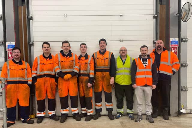 The Lionheart Depot lads at the end of November with their moustaches.