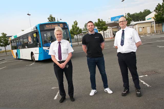 Service 10 and 11 bus drivers for the Royal Quays route.