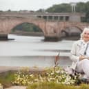 Picture of Dr Sarah Watkinson writing in Berwick by Sarah Jamieson (Pictorial Photography).