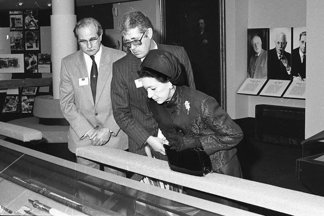 Princess Margaret visited the House Of Hardy Museum in Alnwick.