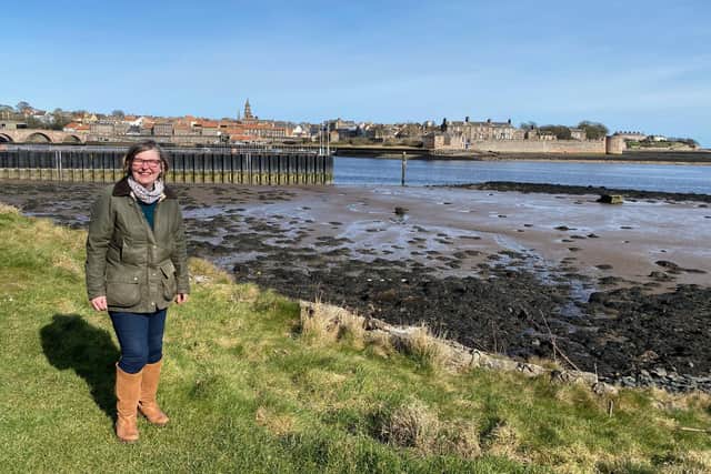 Cllr Clare Raybould by the River Tweed, Berwick.