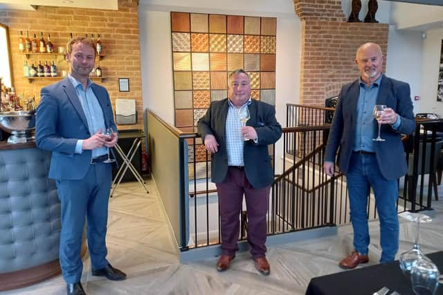 From left, Coun Richard Wearmouth, Coun David Bawn and David Nicholson.