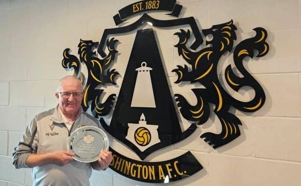 Brian Bennett has worked with The Colliers for 50 years. (Photo by Ashington AFC)